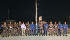 আসন্ন জাতীয় নির্বাচনকে ঘিরে শার্শায় যৌথ মহড়া