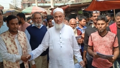 নারায়ণগঞ্জ-৩ আসনে ঘোড়া মার্কার প্রার্থীর প্রচারণা