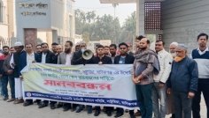 সাটুরিয়ায় ৯ম জাতীয় বেতন স্কেল বাস্তবায়নের দাবিতে মানববন্ধন