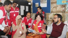 রোহিঙ্গা ক্যাম্পে বিডিআরসিএস চেয়ারম্যানের মানবিক কার্যক্রম পরিদর্শন