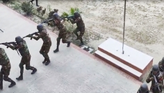 নির্বাচন ও গণভোটে আইনশৃঙ্খলা রক্ষায় কালিগঞ্জে সেনা মহড়া