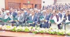 বিএনপির নবনির্বাচিত সংসদ সদস্যদের শপথবাক্য পাঠ  