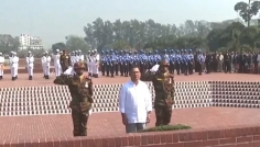 জাতীয় স্মৃতিসৌধে শ্রদ্ধা জানালেন প্রধানমন্ত্রী