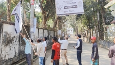 মৌলভীবাজারে শপথের পর বিএনপির ব্যানার-ফেস্টুন অপসারণ