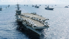 যুক্তরাষ্ট্র-ইরান উত্তেজনার মধ্যে ইসরায়েলের পথে বিশ্বের বৃহত্তম রণতরী