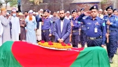 সাবেক এমপি জোয়াহেরের দ্বিতীয় জানাজা শেষে রাষ্ট্রীয় মর্যাদায় দাফন