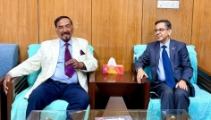 মুক্তিযুদ্ধ বিষয়ক মন্ত্রীর সাথে ভারতের হাইকমিশনারের সৌজন্য সাক্ষাৎ