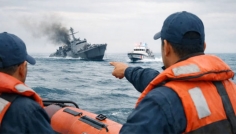 ডুবন্ত ইরানি যুদ্ধজাহাজ থেকে ৩০ জনকে উদ্ধার করল শ্রীলঙ্কা