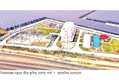 যমুনা নদীর তীরে সোলার পার্কে বিদ্যুৎ উৎপাদনে সাফল্য 