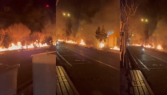 তেহরানে তেলের ডিপোতে ইসরায়েলি হামলার পর রাস্তায় ‘আগুনের নদী’