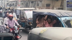 সিরাজগঞ্জে বেপরোয়া যান চলাচলে শহরজুড়ে যানজট