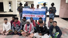 চাঁদপুরে ১২৭ মণ জাটকা জব্দ, ১০ জেলের কারাদণ্ড