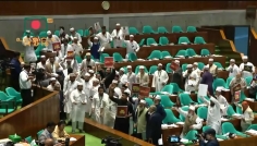 সংসদে রাষ্ট্রপতির ভাষণে ‘ওয়াক আউট’ করল বিরোধী দল