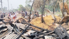 নোয়াখালীতে অগ্নিকাণ্ডে ২৮ দোকান পুড়ে ছাই