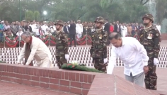 জাতীয় স্মৃতিসৌধে রাষ্ট্রপতি ও প্রধানমন্ত্রীর স্বাধীনতা দিবসের শ্রদ্ধা