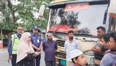 যাত্রীবেশে অভিযান, সিরাজগঞ্জে অতিরিক্ত ভাড়া আদায়ে জরিমানা