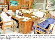 বিরোধীদলীয় নেতার সঙ্গে সংসদে প্রধানমন্ত্রীর বৈঠক  