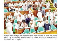 ‘প্রতিকার না পেয়ে’ বিরোধীদলের ওয়াকআউট  