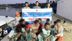 মেঘনায় জাটকা ধরায় ৭ জেলে আটক