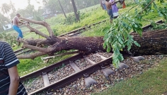 কালবৈশাখীর তাণ্ডবে নোয়াখালী-ঢাকা রেল যোগাযোগ বিপর্যস্ত