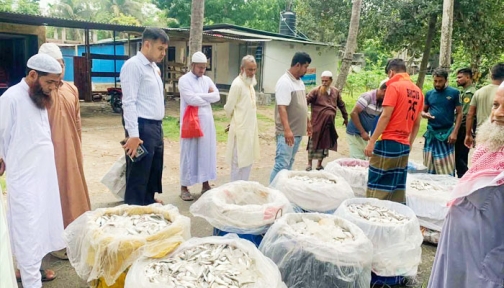 কালকিনিতে ২৭ মণ জাটকা জব্দ, ১৪ এতিমখানায় বিতরণ