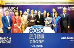 ব্র্যাক ব্যাংকের ব্রাঞ্চ ডিস্ট্রিবিউশন নেটওয়ার্কের ২১০০ কোটি টাকার CASA আমানত প্রবৃদ্ধি  