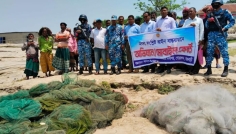 রাজবাড়ীতে পদ্মায় অভিযান, ৩ জেলেকে জরিমানা