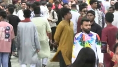 সিরাজগঞ্জে সরকারি কলেজ মাঠে বাংলা নববর্ষ বরণে আনন্দ উৎসব