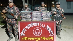 খুলনা সীমান্তে সাড়ে তিন মাসে ৬৩ কোটি টাকার পণ্য জব্দ