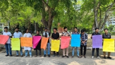 গণভোটের রায় বাস্তবায়নের দাবিতে চবিতে মানববন্ধন