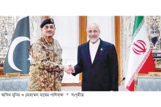 পাকিস্তানি সেনাপ্রধানের সঙ্গে ইরানি স্পিকারের বৈঠক  