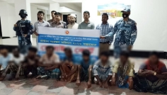 মেঘনায় নিষেধাজ্ঞা অমান্য করে মাছ ধরায় ৯ জেলের কারাদণ্ড