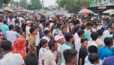 বেনাপোলে হাসপাতালের দাবিতে শিক্ষার্থীদের মানববন্ধন