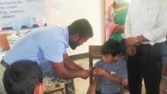 দুর্গাপুরে জরুরি হাম-রুবেলা টিকাদান ক্যাম্পেইন উদ্বোধন