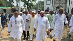 শাহ মখদুম দরগা মসজিদ ও মাজারের উন্নয়ন কাজ পরিদর্শনে রাসিক প্রশাসক