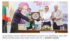 টেবিল টেনিস কিংবদন্তি লিনুকে সংবর্ধনা  