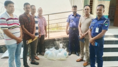 দেবহাটায় পুলিশের অভিযানে জব্দ রেনু পোনা ইছামতীতে অবমুক্ত