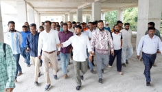 রাজশাহীতে উন্নয়ন কাজ পরিদর্শনে রাসিক প্রশাসক