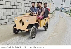 পাঁচ সিটের জিপ বানিয়ে তাক লাগালেন কলেজছাত্র সোহেল  