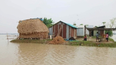 উত্তর-পূর্বাঞ্চলের নদীগুলোর পানি বিপৎসীমার ওপরে, বন্যার শঙ্কা