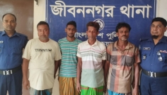 জীবননগরে পুলিশের মাদকবিরোধী অভিযান, আটক ৪