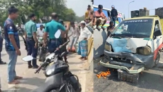 কর্ণফুলীতে পিকআপের ধাক্কায় স্কুল শিক্ষক ও তাঁর বাবার মৃত্যু