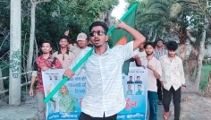 মির্জাগঞ্জে নিষিদ্ধ ছাত্রলীগের ঝটিকা মিছিল