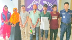 দামুড়হুদায় রাতভর পুলিশের অভিযান, নারীসহ আটক ৫