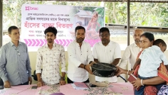 ভাঙ্গুড়ায় ব্র্যাকের উদ্যোগে ১৫ প্রান্তিক সদস্যকে ৩০০ হাঁসের বাচ্চা প্রদান