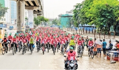 বিশ্ব রক্তদাতা দিবসকে সামনে রেখে সাইকেল র‌্যালি  