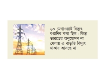 নেপাল থেকে আসছে না বাড়তি বিদ্যুৎ  