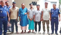 সিরাজগঞ্জে আন্তঃজেলা ডাকাত চক্রের ৫ সদস্য গ্রেপ্তার