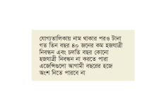 শর্ত পূরণ না করা এজেন্সি আগামী হজে অংশ নিতে পারবে না  