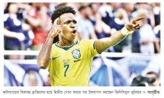ভিনিসিয়ুসের আলোয় নকআউটে ব্রাজিল 
